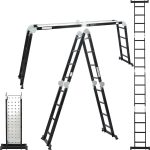4x4 ALDORR Professional - Mehrzweckleiter mit Arbeitsplattform - 4,7 Meter