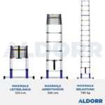 3,20 Meter ALDORR Home - Teleskopleiter
