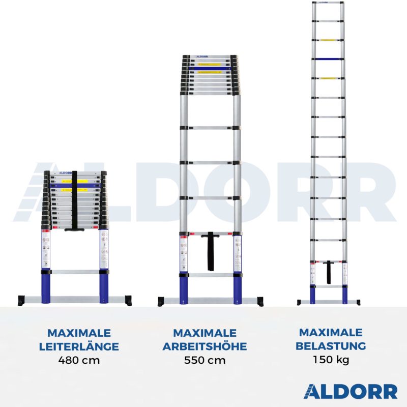 4,80 Meter ALDORR Home - Teleskopleiter