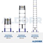 3,80 Meter ALDORR Home - Teleskopleiter