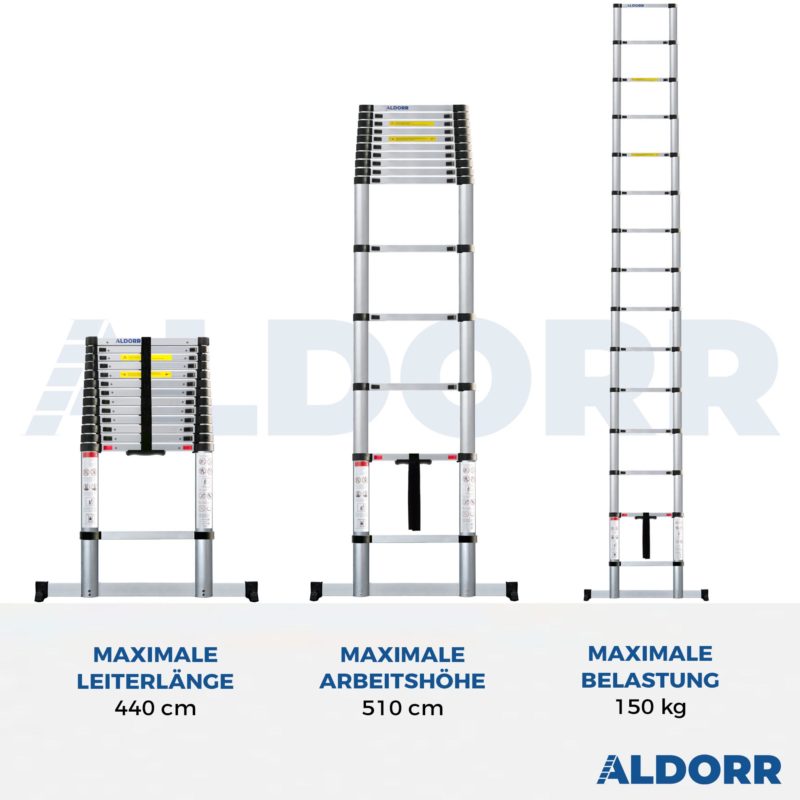 4,40 Meter ALDORR Home - Teleskopleiter