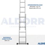 2x6 ALDORR Home - Raumgerüst - Arbeitshöhe 2,6 Meter