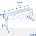 4x4 ALDORR Home - Mehrzweckleiter mit Arbeitsplattform - 4,7 Meter