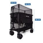 Bollerwagen - XXL - Faltbar - 400L - Schwarz