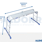 4x3 ALDORR Home - Mehrzweckleiter mit Arbeitsplattform - 3,5 Meter