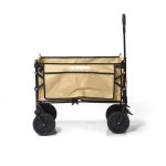 Bollerwagen – XL – Faltbar – 100L – Beige - Inklusive Campingstuhl