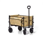 Bollerwagen – XL – Faltbar – 100L – Beige - Inklusive Campingstuhl