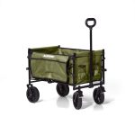 Bollerwagen – XL – Faltbar – 100L – Grün - Inklusive Campingstuhl