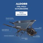 ALDORR Schubkarre - 170 Liter - Poly - 1 Luftreifen