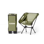 Bollerwagen – XL – Faltbar – 100L – Grün - Inklusive Campingstuhl