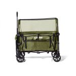 Bollerwagen – XL – Faltbar – 100L – Grün - Inklusive Campingstuhl