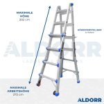 4x4 ALDORR Professional Plus 4,10 M - Teleskop-Mehrzweckleiter