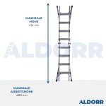 4x4 ALDORR Professional Plus 4,10 M - Teleskop-Mehrzweckleiter