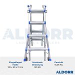 4x4 ALDORR Professional Plus 4,10 M - Teleskop-Mehrzweckleiter