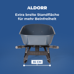 ALDORR Schubkarre - 170 Liter - Poly - 2 Luftreifen