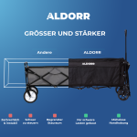 Bollerwagen - XXL - Faltbar - 300L - Schwarz