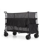 Bollerwagen – XXL – Faltbar – 600L – Schwarz