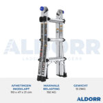4x3 ALDORR Max 3,30 M - Teleskop-Mehrzweckleiter