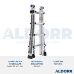 4x4 ALDORR Max 4,50 M - Teleskop-Mehrzweckleiter