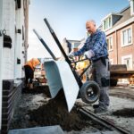 ALDORR Schubkarre - 170 Liter - Stahl - 1 Luftreifen