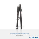 1,80 + 2,40 Meter ALDORR Professional - Teleskop-Klappleiter