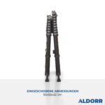 2,40 + 3,00 Meter ALDORR Professional - Teleskop-Klappleiter