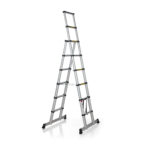 1,80 + 2,40 Meter ALDORR Home - Teleskop-Klappleiter