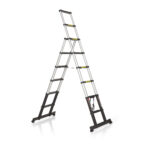 1,80 + 2,40 Meter ALDORR Professional - Teleskop-Klappleiter