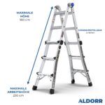 4x3 ALDORR Professional 3,30 M - Teleskop-Mehrzweckleiter
