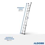 4x3 ALDORR Professional 3,30 M - Teleskop-Mehrzweckleiter