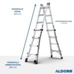 4x4 ALDORR Professional 4,50 M - Teleskop-Mehrzweckleiter