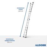 4x4 ALDORR Professional 4,50 M - Teleskop-Mehrzweckleiter