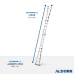 4x5 ALDORR Professional 5,70 M - Teleskop-Mehrzweckleiter