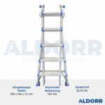 4x5 ALDORR Home 5,20 M - Teleskop-Mehrzweckleiter