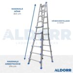 4x6 ALDORR Home 6,30 M - Teleskop-Mehrzweckleiter