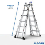 4x6 ALDORR Professional 6,90 M - Teleskop-Mehrzweckleiter