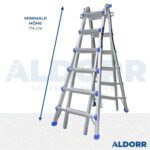 4x6 ALDORR Home 6,30 M - Teleskop-Mehrzweckleiter