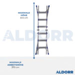 4x3 ALDORR Home 3,00 M - Teleskop-Mehrzweckleiter