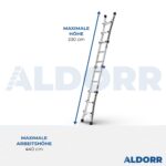 4x3 ALDORR Professional 3,30 M - Teleskop-Mehrzweckleiter