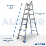 4x4 ALDORR Home 4,10 M - Teleskop-Mehrzweckleiter