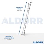 4x4 ALDORR Professional 4,50 M - Teleskop-Mehrzweckleiter
