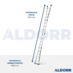 4x5 ALDORR Professional 5,70 M - Teleskop-Mehrzweckleiter