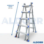 4x5 ALDORR Home 5,20 M - Teleskop-Mehrzweckleiter