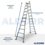 4x6 ALDORR Home 6,30 M - Teleskop-Mehrzweckleiter
