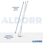 4x6 ALDORR Professional 6,90 M - Teleskop-Mehrzweckleiter