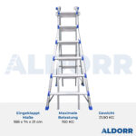 4x6 ALDORR Home 6,30 M - Teleskop-Mehrzweckleiter