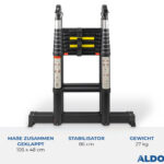 3,10 Meter ALDORR Professional - Teleskop-Klappleiter